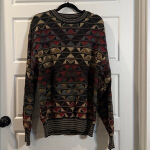 Vtg TSR USA Knit Dad Sweater Size XL